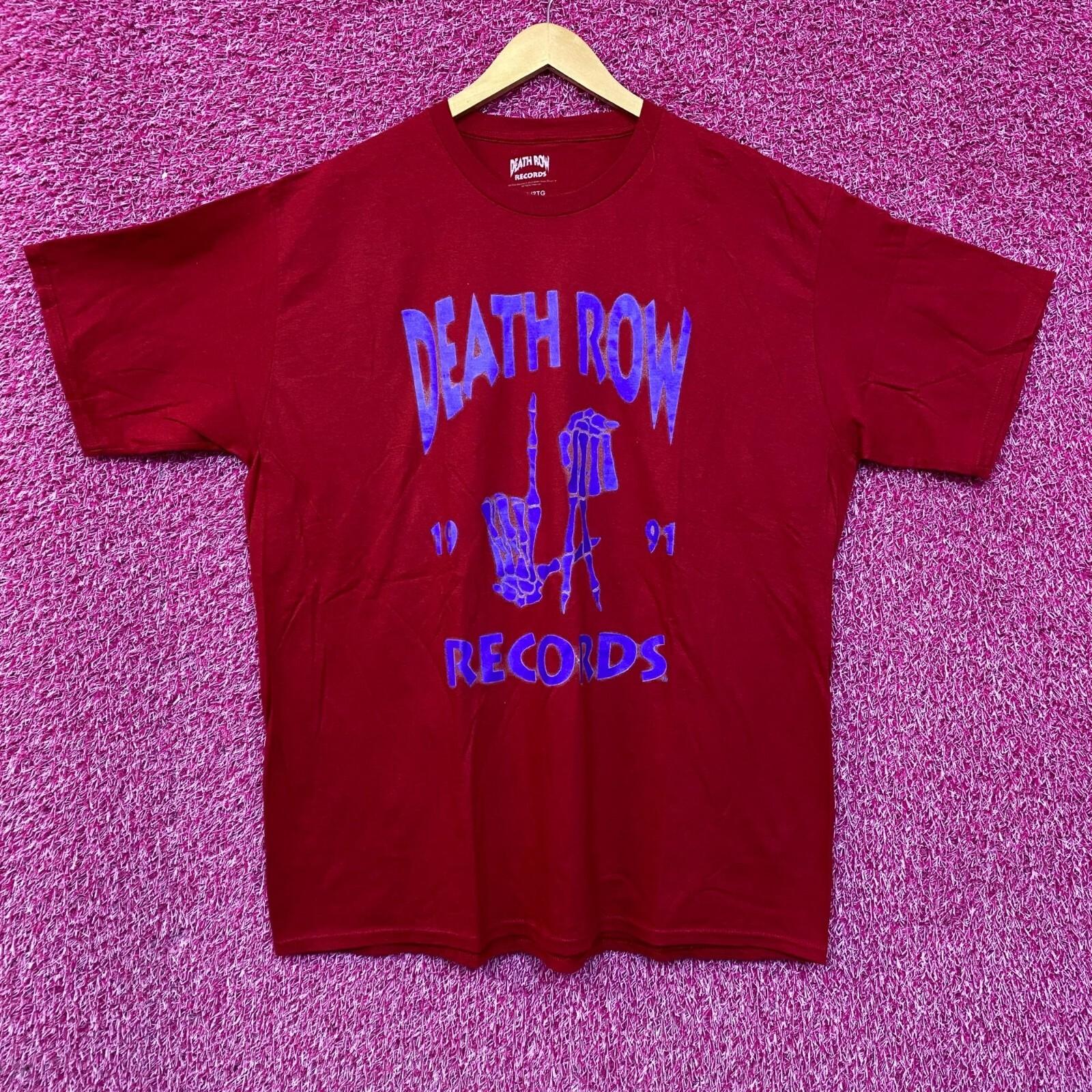 Death Row Records Grim Reaper LA Hands 1991 Hip Hop Tee 2X L