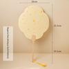 Thiened Blank Xuan Paper Calliaphy Fan DIY Material Kit Hand-Painted Cultural Creative Fan round ape Bamboo Frame