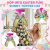 Easter Decorations: Op Hat, Bow Tie, Tree Topper Star, Festive Atmosphere, Tree Decoration Props.