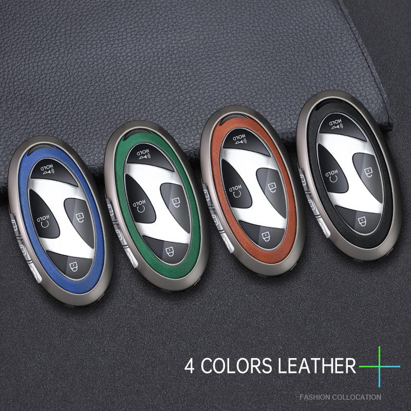 5 7 Tasten Zinklegierung Autoschlüsselhülle Abdeckung Schutzschale Fob Für Hyundai Kona Ev Grandeur GN7 IONIQ 6 2025 2025 Zubehör