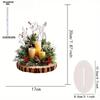 Christmas Candle Holder Christmas Centerpieces - 2D Flat Acrylic Desktop Ornament, Wall Decor Art, Four Seasons Decoration