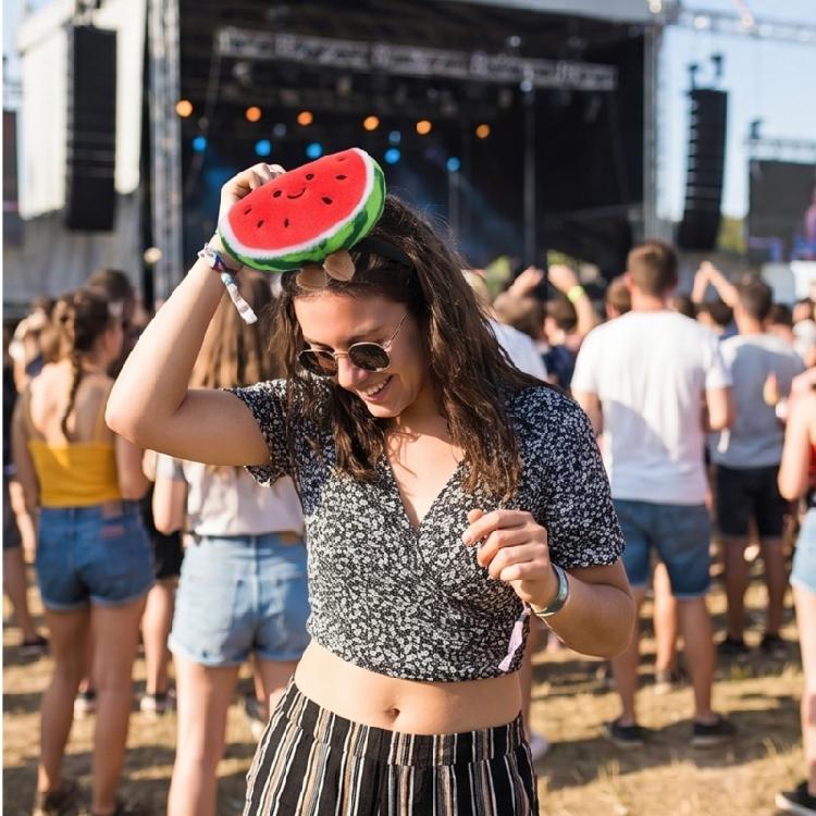 Makeup Hair Headband with Plush Watermelon Accent Soft Costume Accessory Face Washing Hair Hoop for Kids Adults and Event