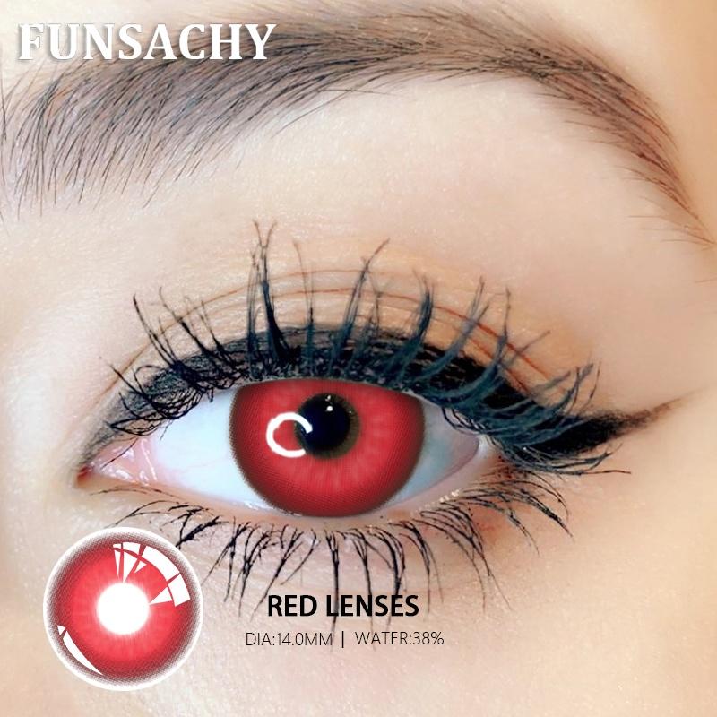 FUNSACHY 1 pár Bláznivé Cosplay Kontaktní čočky pro Oči Anime Hraní Rolí Kontaktní Čočka Kosmetická Barevná Vícebarevná Zornička