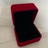 Velvet Jewelry Box with Rounded Corners for Rings, Necklaces, Bracelets, and Badges