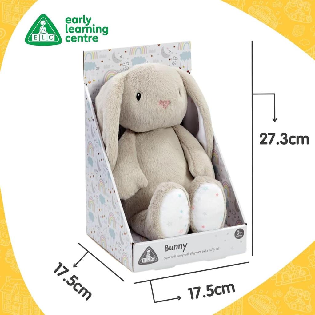 Early Learning Center Fluffy Animal Gray Bunny (Gift Box) Doll Baby Toy Toddler Gift Baby Shower Gift 200793 Authentic