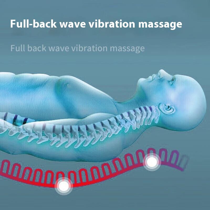 Electric Heating Vibrating Full Body Massager Chair In Cushion Car Home Office Lumbar Back Neck Mattress Pain Relief