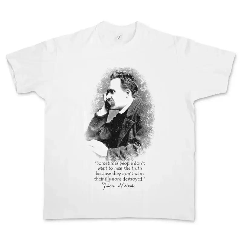FRIEDRICH NIETZSCHE ILLUSIONS T SHIRT Quote Truth Nihilism S