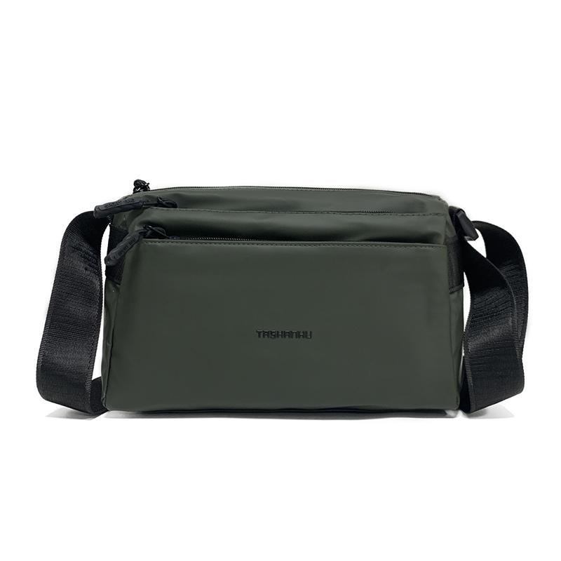 Lightweight Nylon Multi-Layer Shoulder Bag Commuter Crossbody Bag