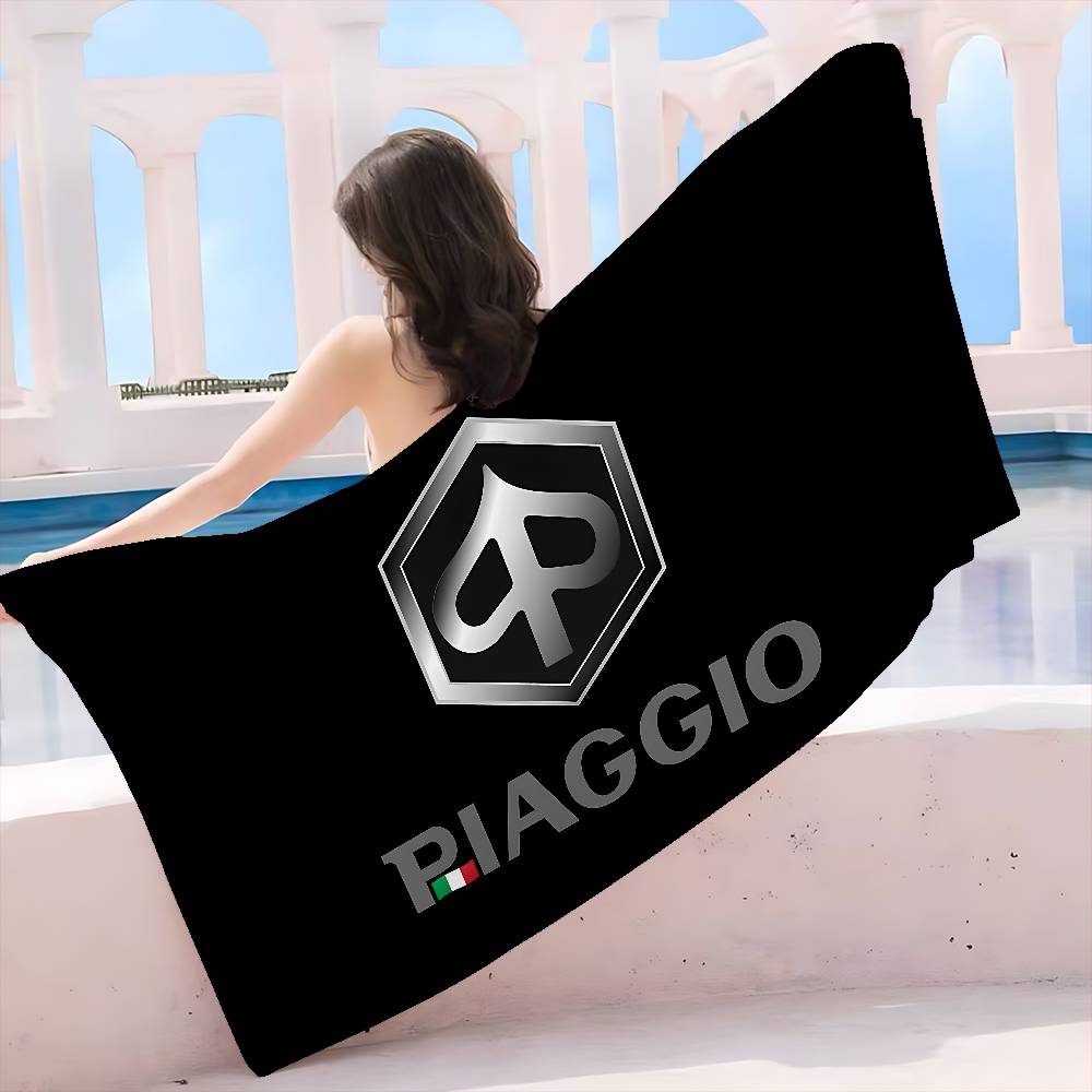 P-Piaggio Logo Bath Towel Microfiber Soft Water Absorbing Breathable For Girl Kids Decorative Cartoon Beach Towel