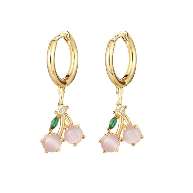 Tropical Fruit Mini Hoop & Stud Earrings - Creative European & American Ear Jewelry