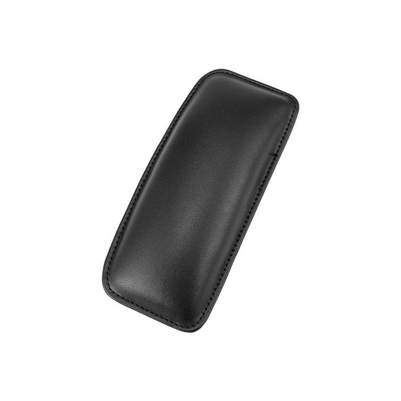 Leather Arm Rest Pad with High-density Memory Foam Filled In and High-viscosity Adhesive Black Leather Car Knee Cushion