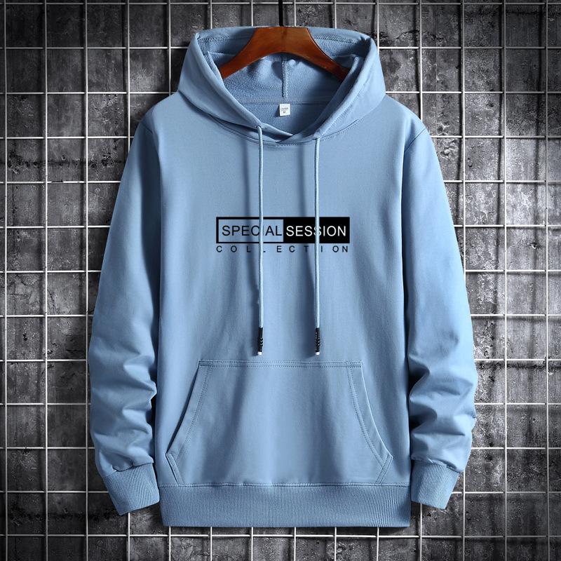 IELGY Kapuzenpullover mit Buchstaben-Print für Herren