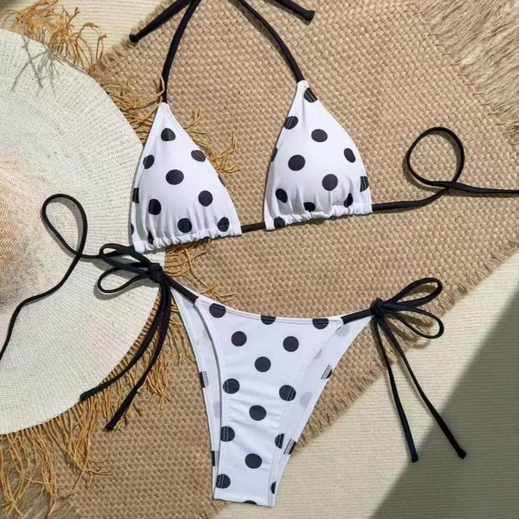 Sexy Strap Beach Swimsuit Print Women Beach Swimsuit Bikini Slim Fit Fairy Swimwear Bathing Female Beach Party Summer Outfit