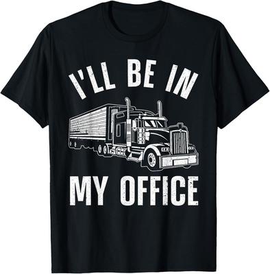 Funny Trucker Art For Men Women Big Rig Trucker Truck Driver T-Shirt