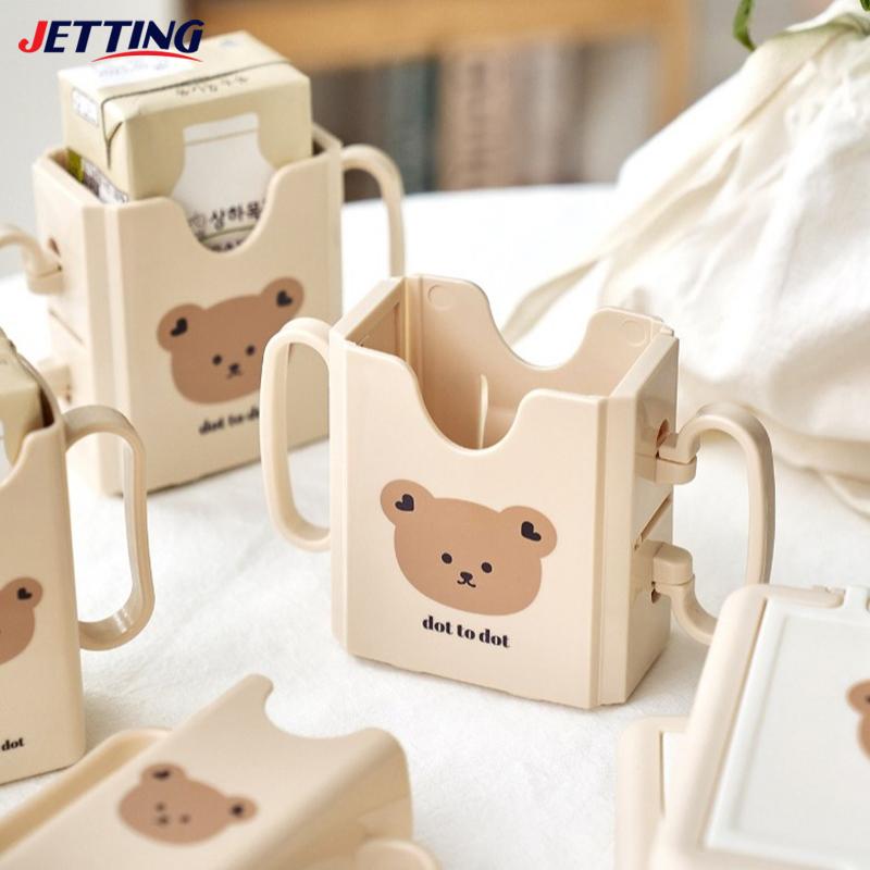 Porta Tazza di Cartone per Latte Regolabile in Plastica per Bambini Piccoli Porta Succo da Bere Anti-Schiacciamento Porta Tazza Regolabile Porta Tazza del Latte