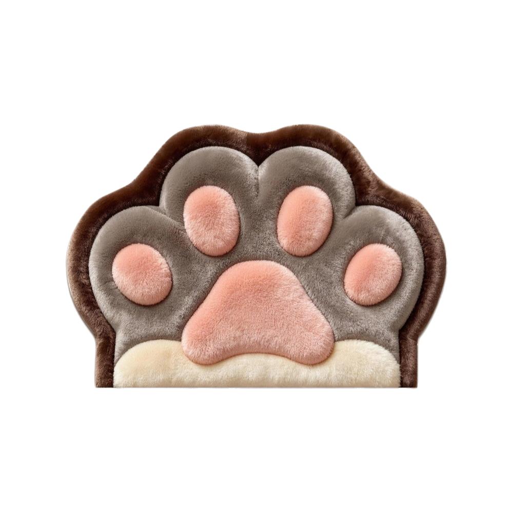 Quick Dry Function Cat Paw Shaped Bath Mat Non-slip Bathroom Rug Bathroom Floor Mat 2