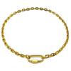 6mm Wide Small Links Lock Charm Bracelet Trendy Round Edge Corner Chain for Women Men Hand Wrist Jewelry