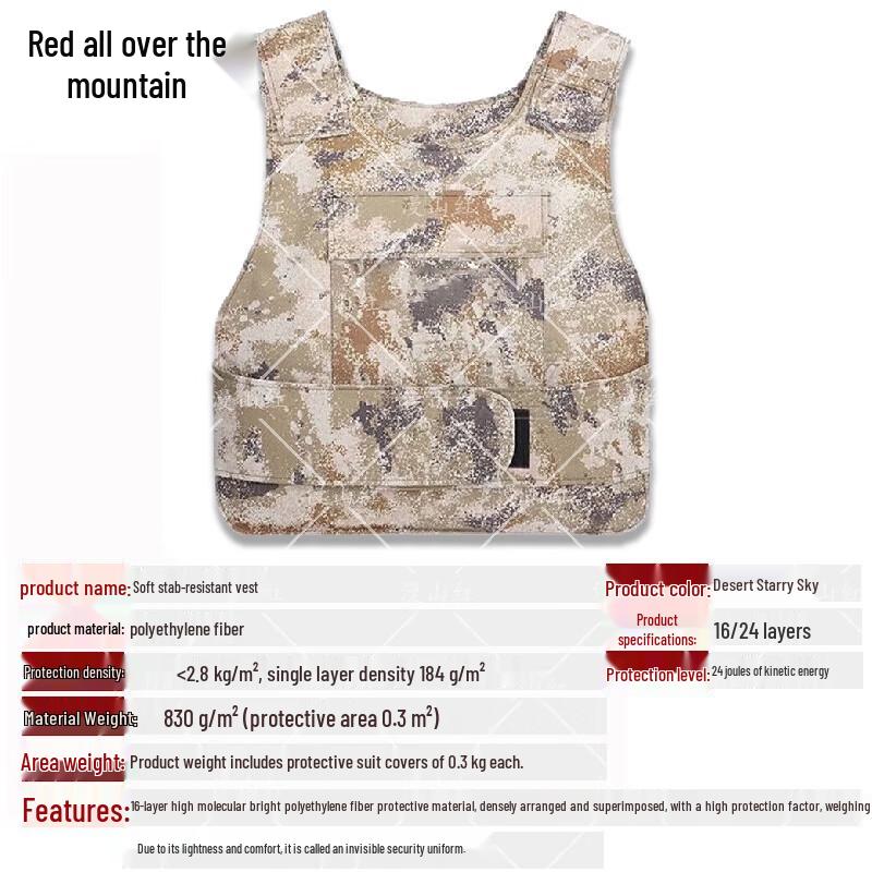 16-Layer Soft Stab-Resistant Vest