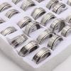 5 Stück Edelstahl-Rotationsring Titanstahl Herren- und Damenschmuck Dekompressions-Rotationsring