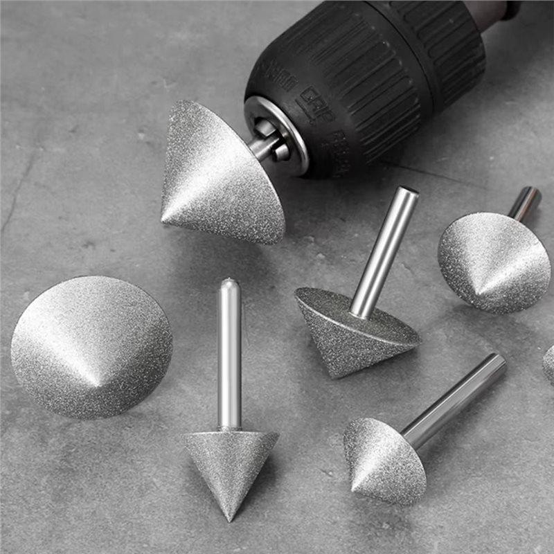 AS60-Diamond Grinding Head 20-60Mm 90 Degree Wear Resistant Chamfering Cone Abrasive Tool Drilling Head Bit