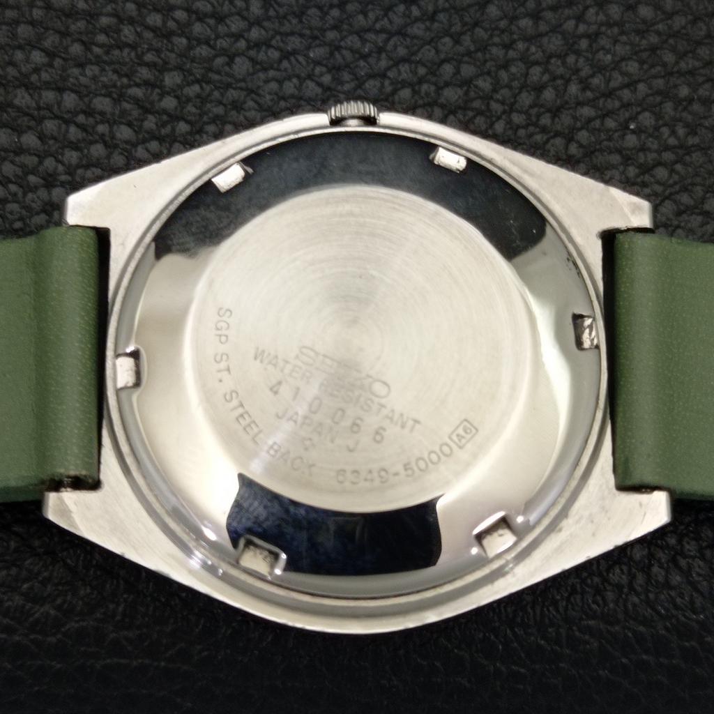 VINTAGE SEIKO AUTOMATIC JAPAN 6309A MENS GREEN COLOR DIAL WATCH a701301-5 R206a-a701301