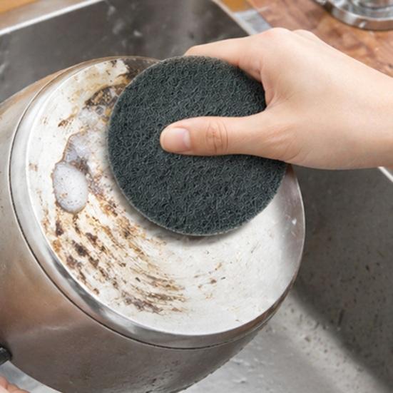 1/3/6/12Pcs Scouring Pad Stainless Steel Cookware Powerful Stain Removal Sponge High Performance Scrubber Pots Pans Kitchen Cleaning Tool