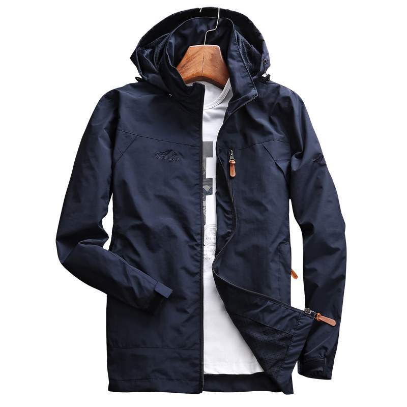 Spring and Autumn Men's Jacket Outdoor Casual Charge Windproof Waterproof Loose Large Size Jacket