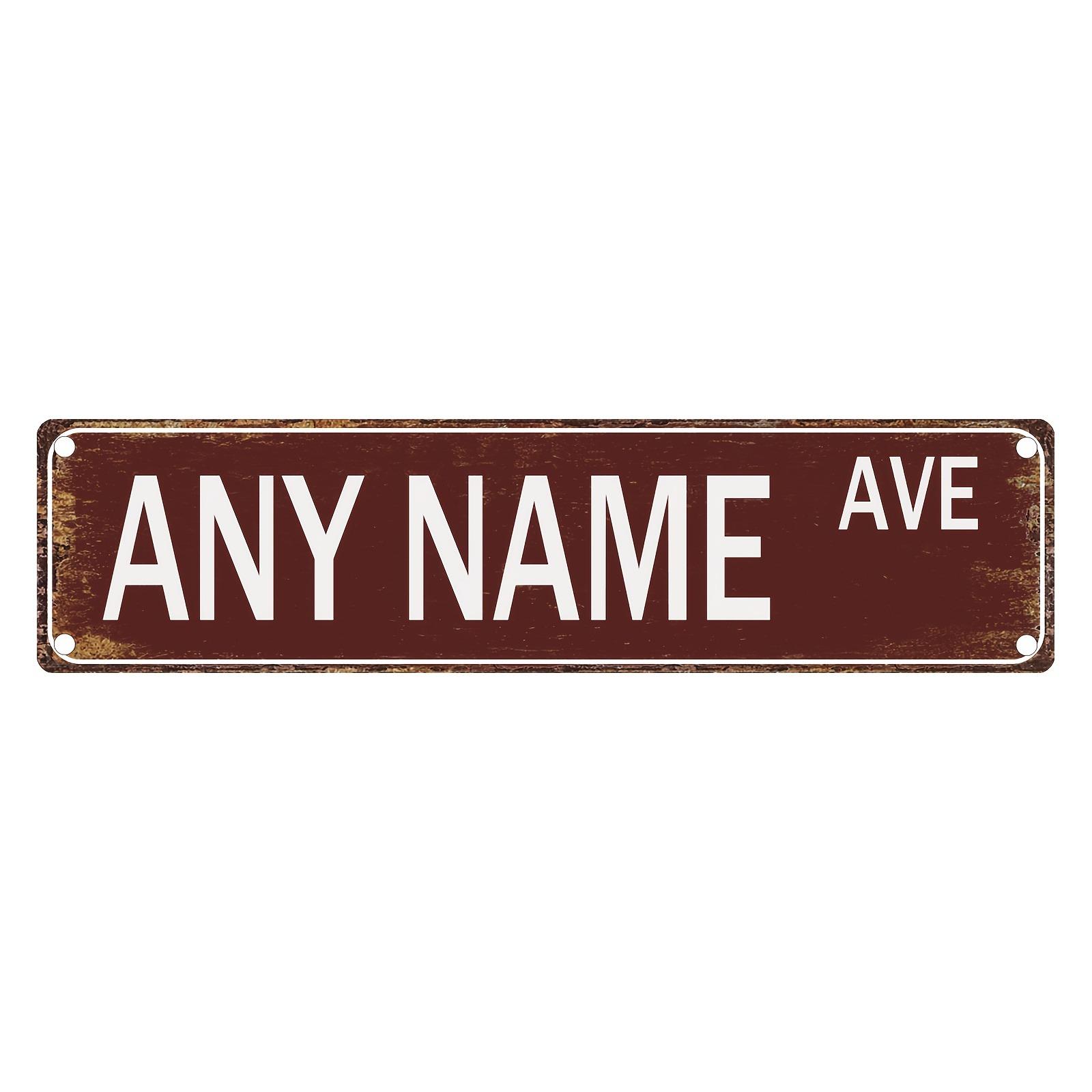 1pc Custom Retro Metal Tin Sign Personalized Home Wall Decor коричневый