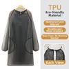 Oil-proof TPU Apron Stain-proof Dishwashing Cleaning Apron Long-sleeved Apron  Household