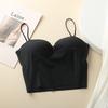 Ice Silk Seamless Gathering Without Steel Ring Thin Suspender Underwear Women's Fixed One-piece Cup Non-slip Comfortable Back Tube Top Women