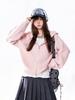 Petite Women's Korean Style Waffle Knit Zip-Up Hoodie Cardigan