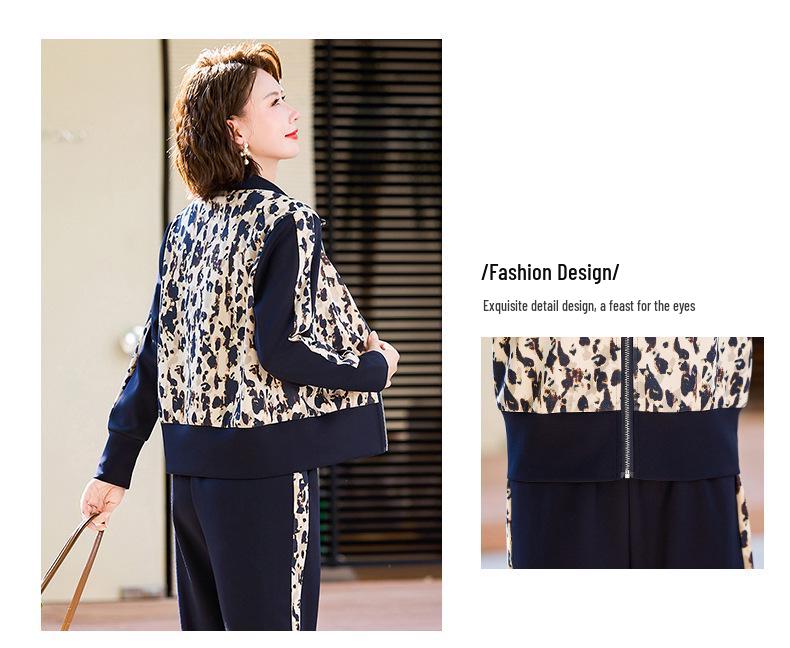 2025 Herbst Tie-Dye Jacke Trainingsanzug für Frauen mittleren Alters - Lässiges Set