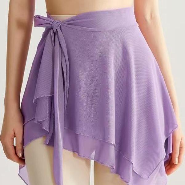 Women's Mesh Yoga Skirt Cover-Up: Anti-Exposure Fitness Skirt for Spring/Summer, One-Piece Butt Cover for Running