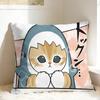 Sharks And Kittens Pillow Cover Soft Cushion Cover Cute Funny Pillow Case For Couch Sofa Bedroom