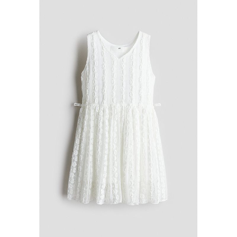 

Детская одежда HM для девочек, весна-осень 2025, новая коллекция, платье с имитацией кружева 1287790