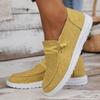 Damen Übergröße Canvas Einzelschuhe Neu Einfarbig Lässig Täglich Leicht Flache Sohle Damenschuhe Sneaker Zapatos De Mujer