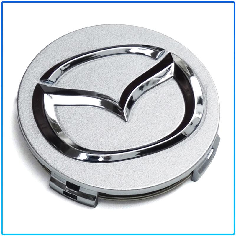 For Mazda 6 3 CX5 5 2 323 CX7 Demio Atenza Axela MX30 CX30 CX3 CX9 RX8 RX7 56mm Car Emblem Tire Wheel Hub Cap Rim Covers Auto Decorate Accessories