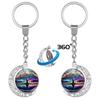 Tree of Life Double-Sided Rotating Pendant Keychain - Bag Charm & Car Ornament