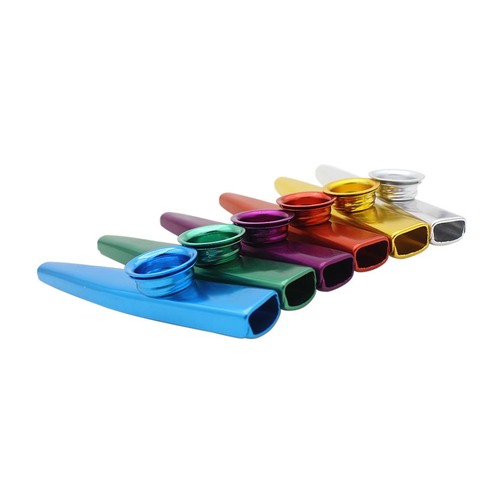 IRIN Kazoos with Kazoo Flute Diaphragms Mouth Metal Kazoos Ukuleles Guitar Companion Standard Common Size Instruments Parts