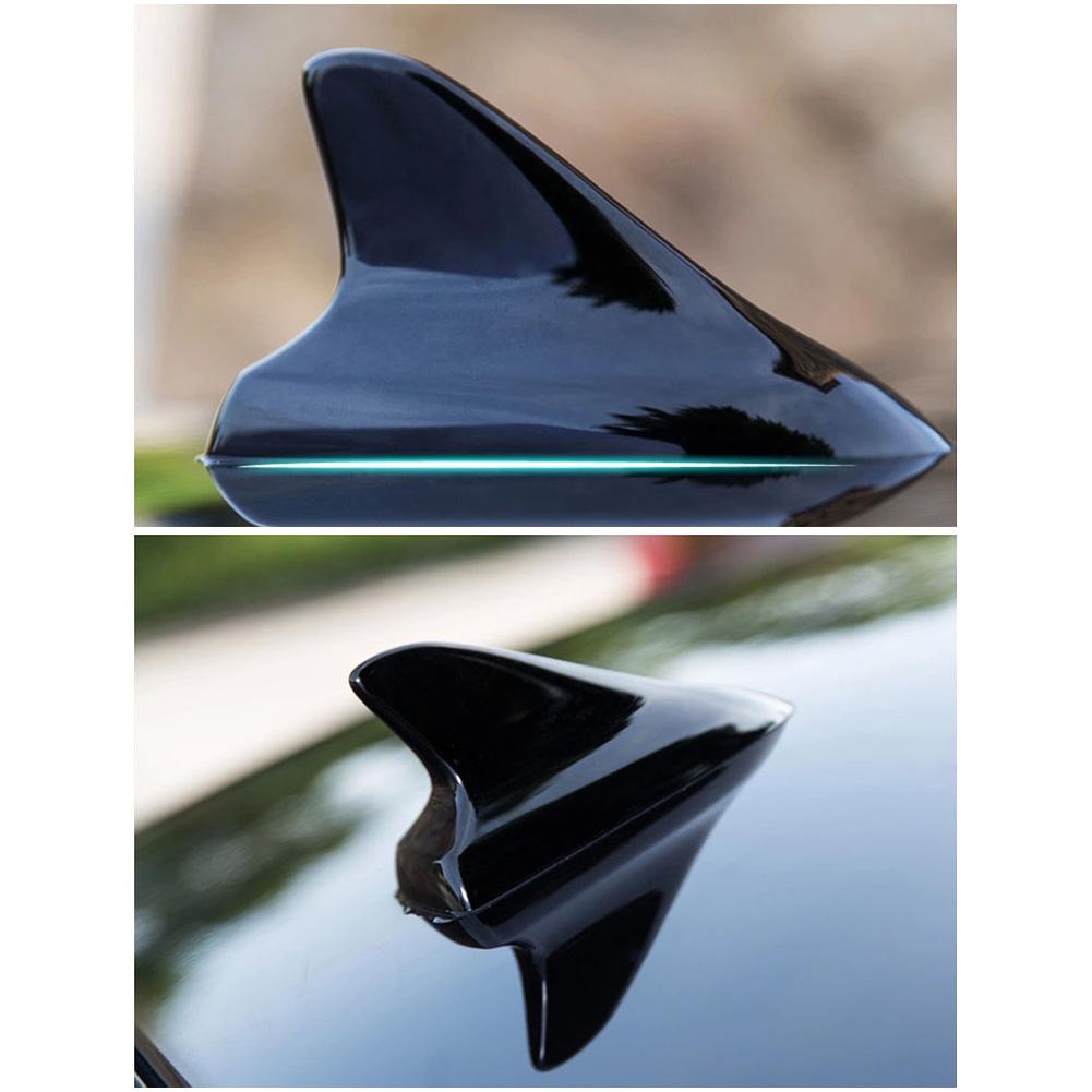 Universelle Haifischflossen-Antenne für Autos Radioantennen FM/AM-Signal Schutzantenne Autostyling Dachdekoration Aufkleber Basis