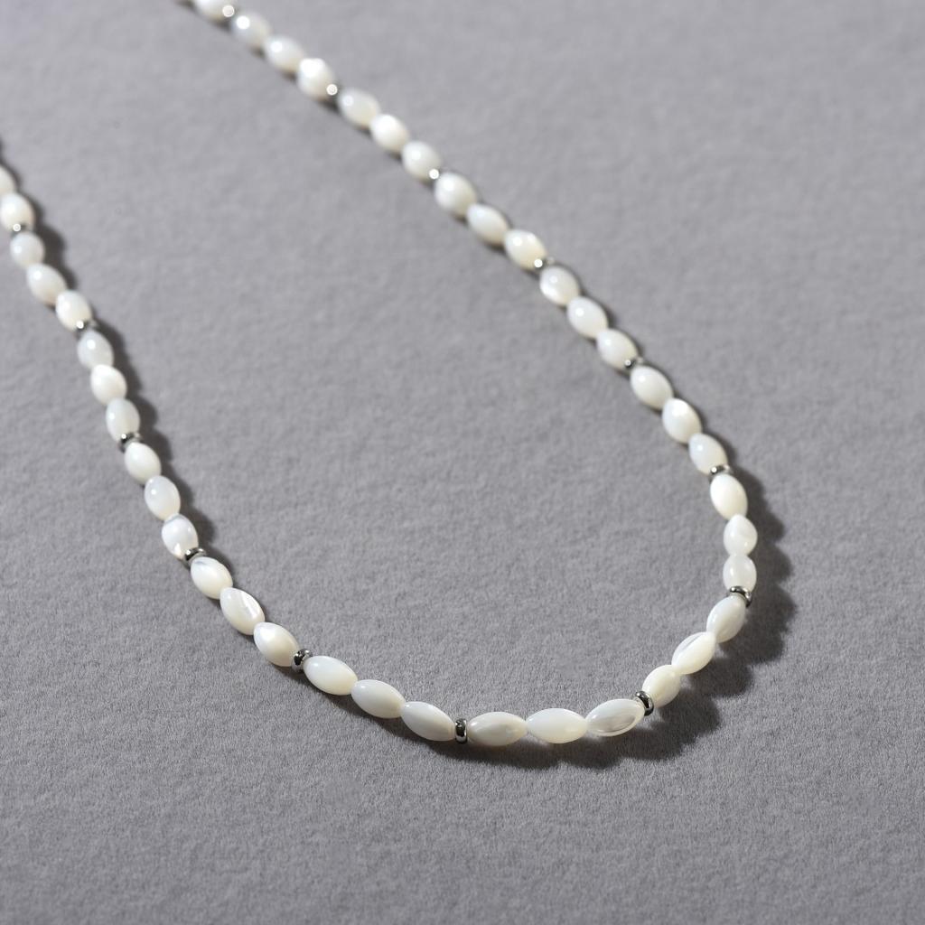 Simple And Fashionable Commute Must Enter Irregular Design Horseshoe Luo Beaded Collarbone Chain Temperament Versatile Necklace