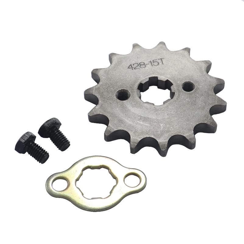 15T Tooth 428 ID 17mm /20mm Front Engine Sprocket For Motorcycle Dirt Bike ATV Quad Buggy