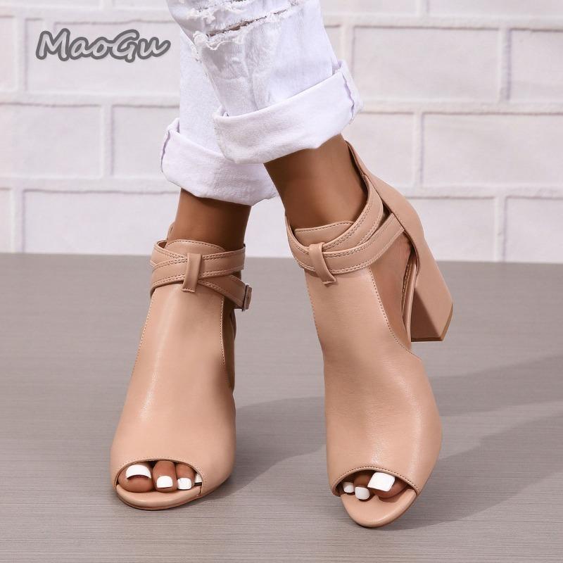 Fashion Sandals Women Comfortable Dress Shoes Women Soft Sole Thick High Heel Sandals Fashion Open Toe Shoes Woman 2025 Trend Sandalias