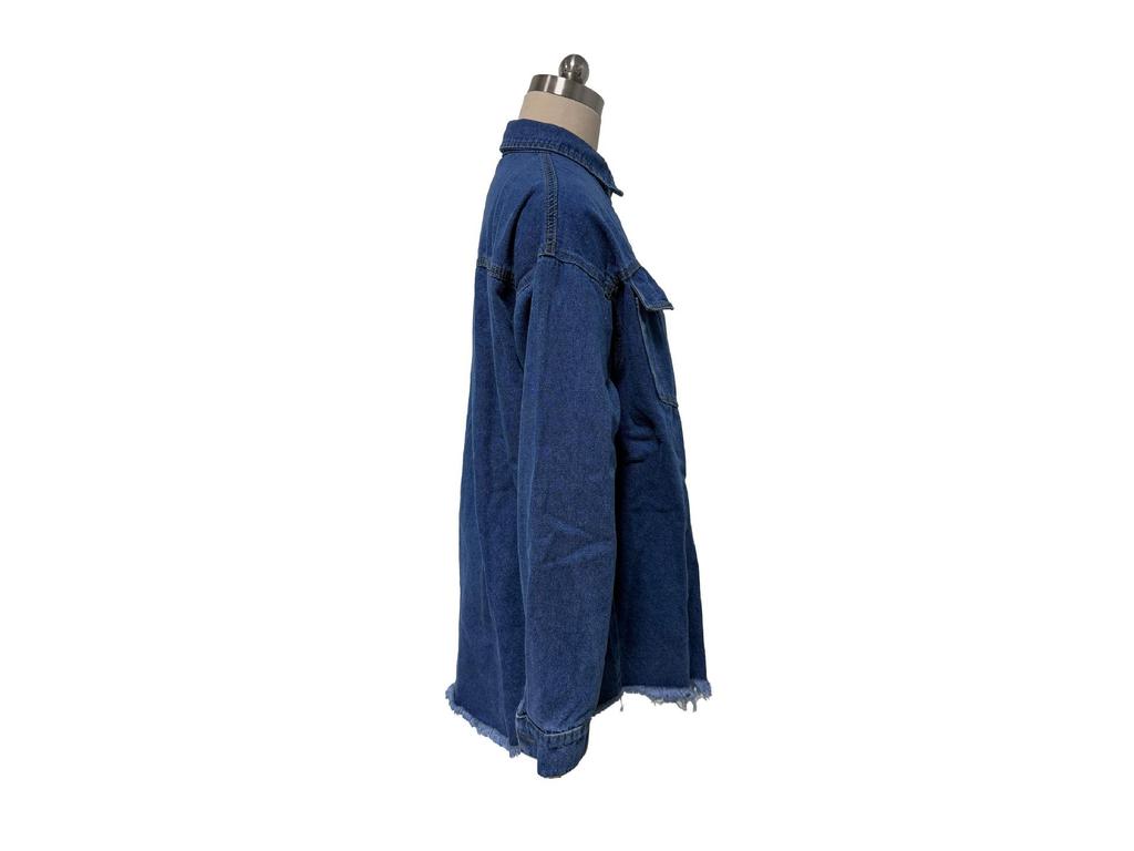 Women's Loose-Fit Brushed Denim Jacket