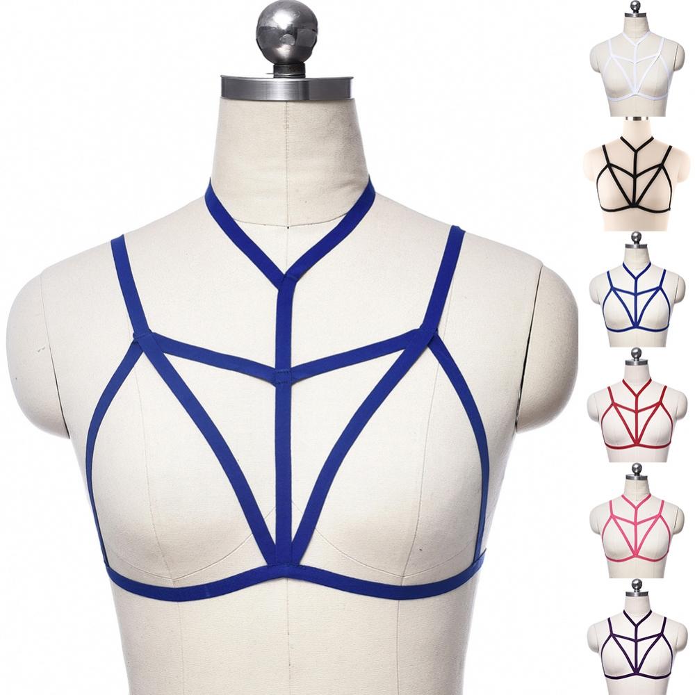 Bra Set Strap Bra Bondage Halloween Multicolor Harness
