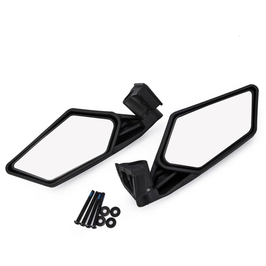 /UTV Side Mirror Fastenon Matte View GeometricShaped Auto Part