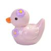 12Pcs Mini Resin Floral Ducks Colorful Miniature Duck Figurines Cute Mini Animal Collectibles for Fairy Garden Decor DIY Crafts Fish Tank Decoration