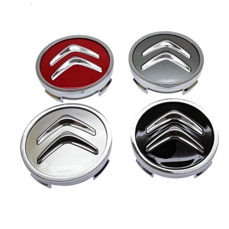 4 stuks Embleem Logo voor Citroen C1 Elysee DS4 DS3 Picasso Berling Saxo C4 C5 C2 C3 Xsara Cactus DS6 Auto Wiel Naafkapjes