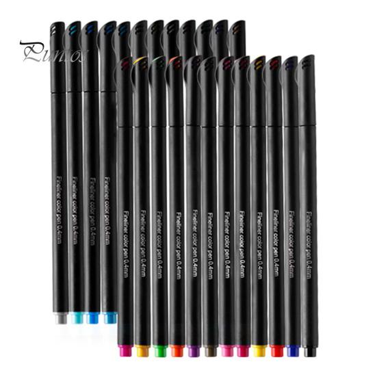 Fine Point Coloring Pens Pen, 0.4mm Ultra-fine Needle Tip, Waterproof Quick-drying Ink Multi Color Fineliner Set Drawing Set, for Professional