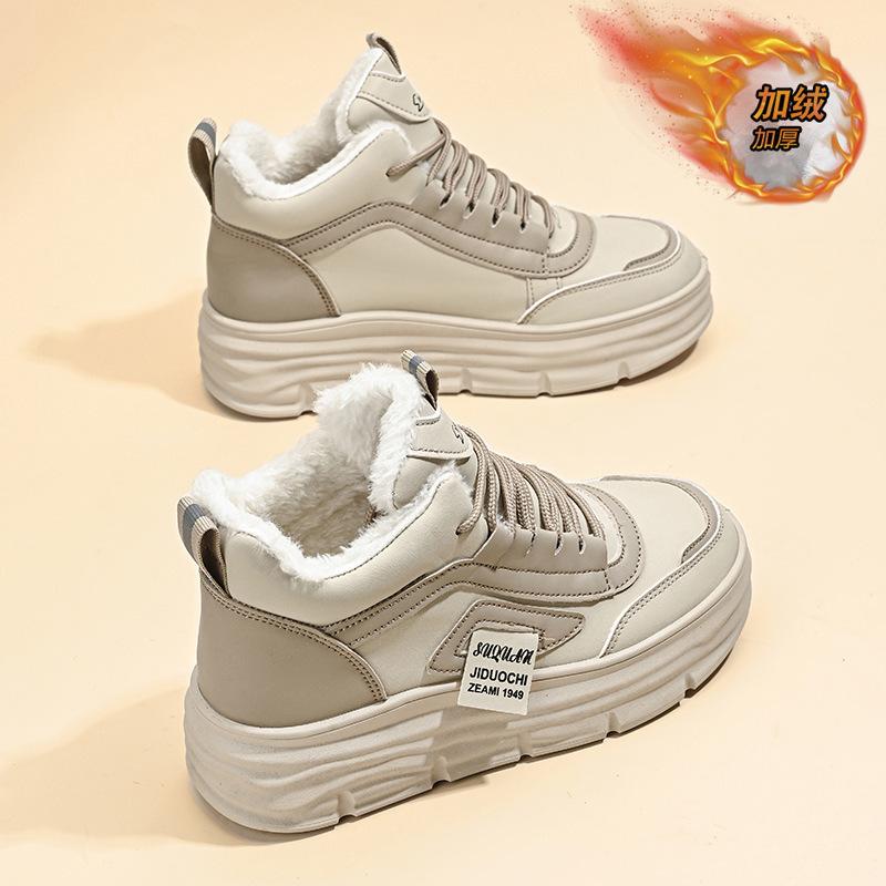 

Winter velvet high-top shoes thick-soled heightening sports shoes thickened warm cotton shoes short boots 40